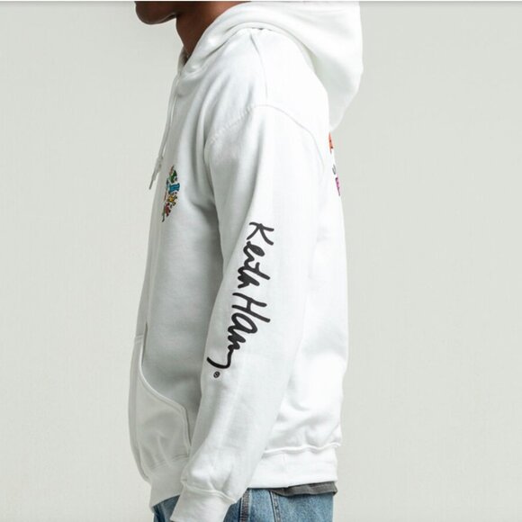 Keith Haring Circle of Men Dance White Hoodie (M/L) Underconusmptioncore/Skater - Picture 6 of 15